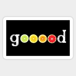 I Feel Good Lemon Orange Lime Red Orange Yellow Green Citrus Sticker